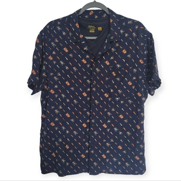 Bundle polo Ralph lauren top and Goodfellow button-down shirt, large - Picture 3 of 12